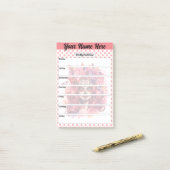 かわいい砂糖スカルウィークリーメニュー ポストイット (デスク上)