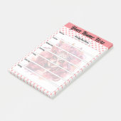 かわいい砂糖スカルウィークリーメニュー ポストイット (アングル)