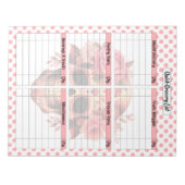 かわいい砂糖スカルクイック食料品店リスト ノートパッド (正面)