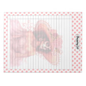 かわいい砂糖スカルショッピングリスト ノートパッド (正面)