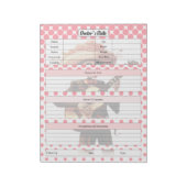 かわいい砂糖スカルドクターの訪問 ノートパッド (回転)