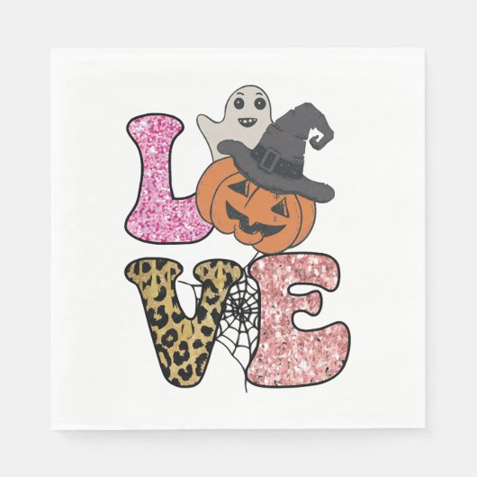 かわいい砂糖スカルドッグロットワイラースカルハロウィーン スタンダードランチョンナプキン (正面)