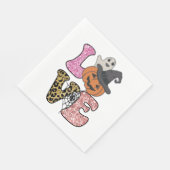 かわいい砂糖スカルドッグロットワイラースカルハロウィーン スタンダードランチョンナプキン (角)