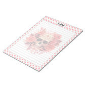 かわいい砂糖スカルフードノート ノートパッド (アングル)