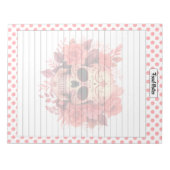 かわいい砂糖スカルフードノート ノートパッド (正面)