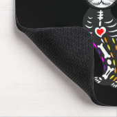 かわいい砂糖スカルメキシコ猫ハロウィーンの日 マウスパッド (コーナー)