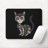 かわいい砂糖スカルメキシコ猫ハロウィーンの日 マウスパッド (マウス)