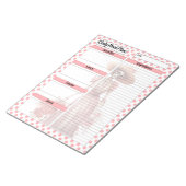 かわいい砂糖スカル毎日の食事プラン ノートパッド (アングル)