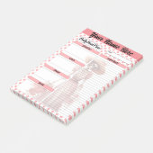 かわいい砂糖スカル毎日の食事プラン ポストイット (アングル)