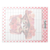 かわいい砂糖スカル病院訪問 ノートパッド (正面)
