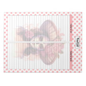 かわいい砂糖スカル食品リストプランナー ノートパッド (正面)