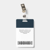 かわいい社員名写真スタッフラベル バッジ (裏面 （クリップ付）)