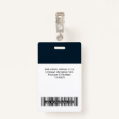 かわいい社員名写真スタッフラベル バッジ (裏面クリップ)