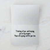 かわいい祈天使グリーティングカード カード (内部)