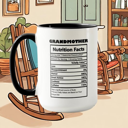 かわいい祖母のワードアートの事実 マグカップ