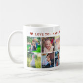 かわいい祖母の写真コラージュタイポグラフィ コーヒーマグカップ (左)