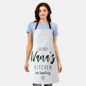 かわいい祖母の名前お母さんの日 エプロン (着用した状態)