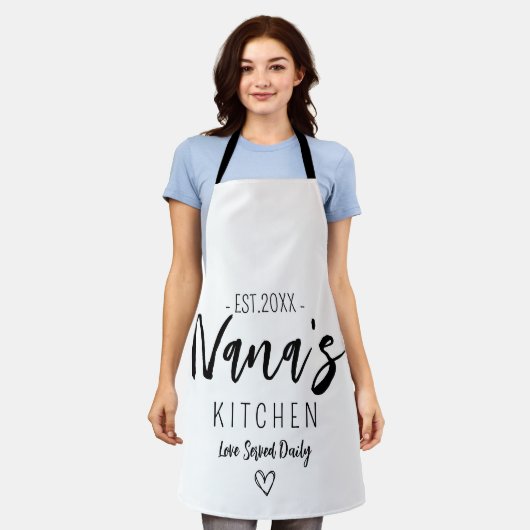 かわいい祖母の名前お母さんの日 エプロン (着用した状態)