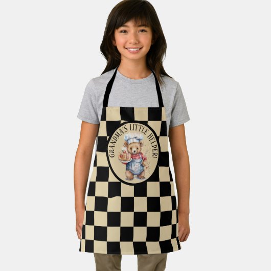 かわいい祖母の小さなヘルパー追加文字 エプロン (インサイチュ)