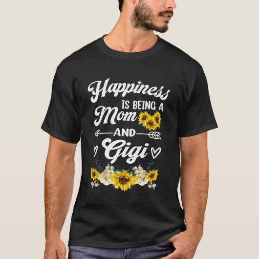 かわいい祖母の幸せは母であり、ギギmot tシャツ (正面)