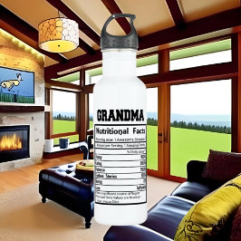 かわいい祖母はワードアートを事実 ウォーターボトル