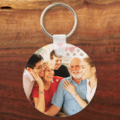 かわいい祖父母グランドキッズ家族フォトギフトアイディア キーホルダー (裏面)