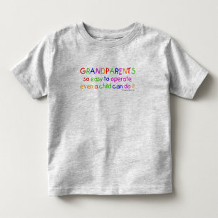 かわいい祖父母愛 トドラーTシャツ