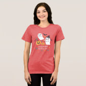 かわいい祝幽霊の先住民族の日 トライブレンドTシャツ (正面全面)