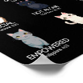 かわいい神様は私を猫好きの面白いクリスチャンキッズだと言っている ポスター (角)