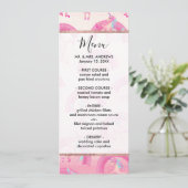 かわいい神秘的なピンクのユニコーン虹の水色 メニュー (スタンド正面)