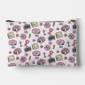 かわいい神経科学パターン アクセサリーポーチ (裏面)