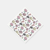 かわいい神経科学パターン スタンダードカクテルナプキン (角)