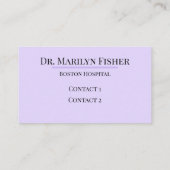 かわいい神経科学パターン 名刺 (裏面)