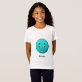 かわいい神聖な幸せな顔 Tシャツ (正面フル)