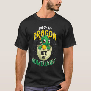 かわいい神話的な生き物ファンタジー動物ドラゴン Tシャツ