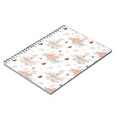 かわいい禅ヨガ瞑想ロータスナマステパステル ノートブック (左側)