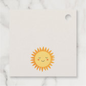 かわいい私たちの小さなサンシャインボホサンベイビーシャワー フェイバータグ (裏面)