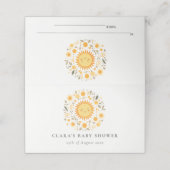 かわいい私たちの小さなサンシャインボホサンベイビーシャワー プレイスカード (外部開封)