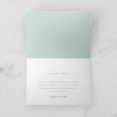 かわいい私たちの小さなサンシャインボーイブルーベビーシャワー サンキューカード (内部)