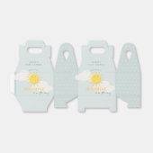 かわいい私たちの小さなサンシャインボーイブルーベビーシャワー フェイバーボックス (折り畳みなし)