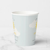 かわいい私たちの小さなサンシャインボーイブルーベビーシャワー 紙コップ (右)