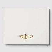 かわいい私たちの小さなバグ緑トンボ赤ちゃんシャワー ゲストブック (裏面)