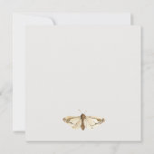 かわいい私たちの小さなバグ青トンボ赤ちゃんシャワー 招待状 (裏面)