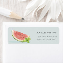 かわいい私たちの小さなメロンの水の色の青のアドレス ラベル