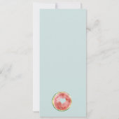 かわいい私たちの小さなメロンの水の色ブルーベビーシャワー 招待状 (裏面)