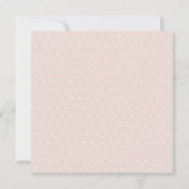 かわいい私たちの小さなメロンパステルピンクの赤ちゃんシャワー 招待状 (裏面)