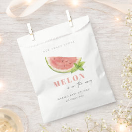 かわいい私たちの小さなメロン赤い水の色ベビーシャワー フェイバーバッグ
