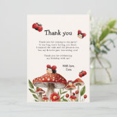 かわいい私たちの小さなラディバグガール誕生日 サンキューカード (スタンド正面)