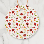 かわいい私たちの小さなラディバグガール誕生日 フェイバータグ (裏面)