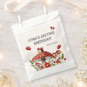 かわいい私たちの小さなラディバグガール誕生日 フェイバーバッグ (クリップ留めされた状態)